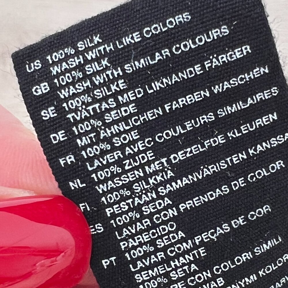 Stella McCartney x H&M 100% Silk Black Pencil Skirt 2004 Limited Release Size 8 - Picture 7 of 15